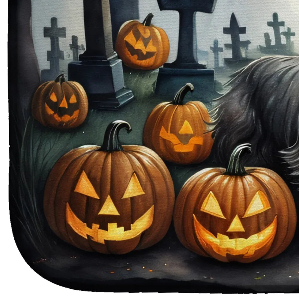 cairn terrier halloween dish drying mat - product photo 4 of 8