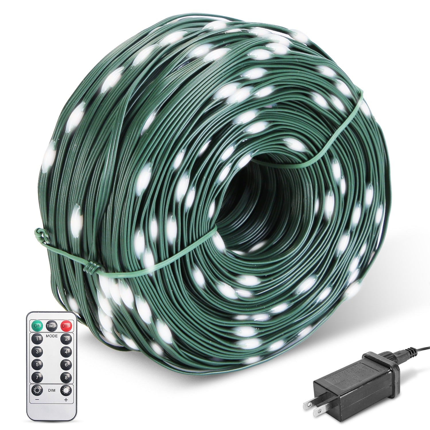 330FT 1000LED String Lights Outdoor Christmas Decoration Lights with Remote IP44 Waterproof 8 Lighting Modes 8 Brightness Timer Plug In Fairy Light Xm