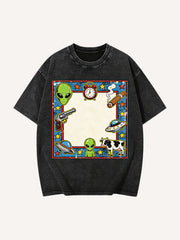 Skull & Cigarette Print Short-Sleeve Shirt