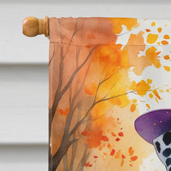 dalmatian trick or treat halloween house flag - product photo 3 of 8