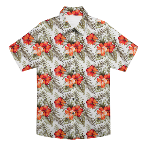 Custom Photo Hawaiian Shirt – Personalized Vibrant Sunflower & Tropical Leaf Button-Down – Unique DIY Beach Party Holiday Wear