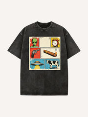 Vintage Poster Personality Print Short Sleeve