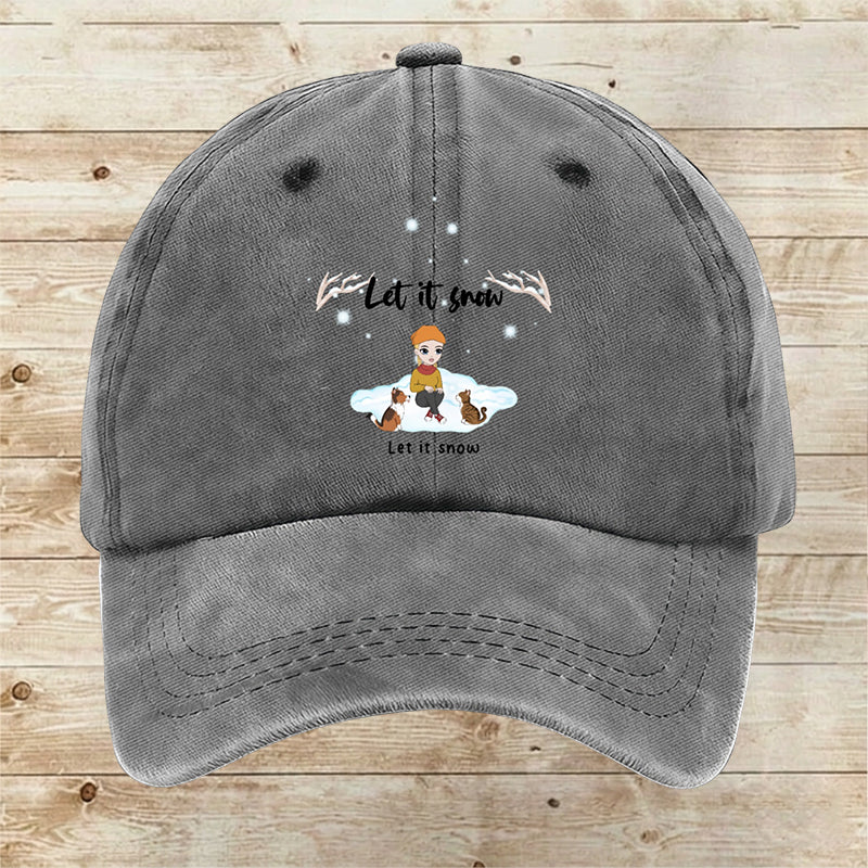 Custom Let it snow Cap