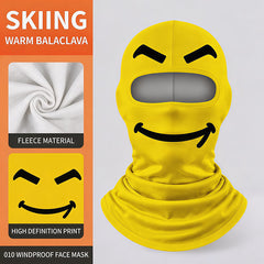 Novelty Fleece Balaclava – Windproof Funny Face Ski Mask That Covers Head, Face & Neck