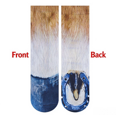 3D Animal Paw Print Socks, Novelty Realistic Animal Feet Crew Socks, Funny Tiger Cat Dog Paw Socks for Halloween Cosplay Party, Prank Gift for Men Women