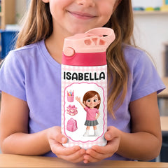 Custom Kids Insulated Water Bottle - Personalized Back To School Gifts For Kids - Back To School Adventure
