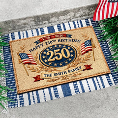 Custom Home Decor Decorative Mat-Personalized America 250th Anniversary Gifts-A Legacy Of Liberty