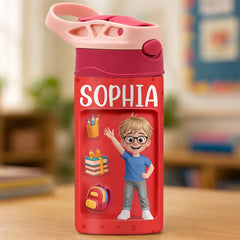Custom Kids Insulated Water Bottle - Personalized Back To School Gifts For Kids - Tiny But Bright