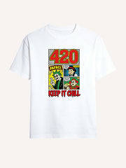 Childhood Idol Having Fun Print Short Sleeve