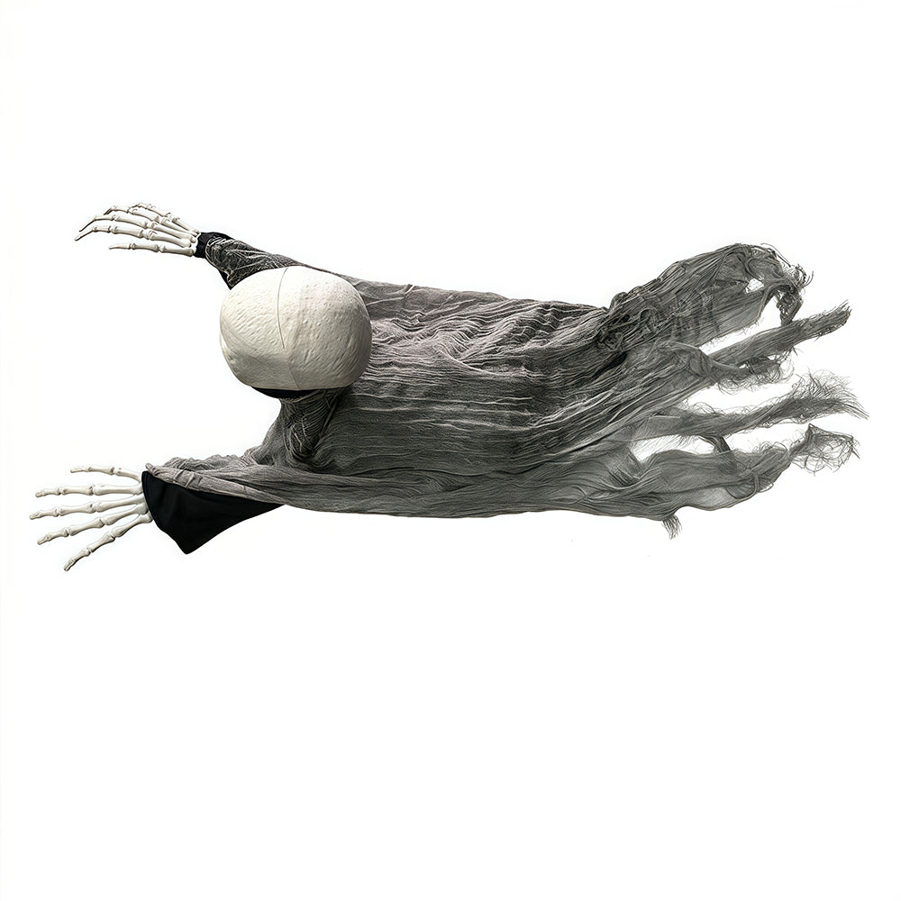 Halloween crawling ghosts, with sound activating props, red LED glowing eyes and terrifying sound effects, suitable for haunted house and courtyard decorations