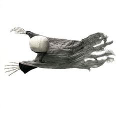 Halloween crawling ghosts, with sound activating props, red LED glowing eyes and terrifying sound effects, suitable for haunted house and courtyard decorations