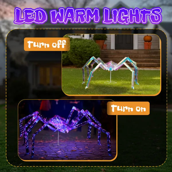 3 ft light-up iridescent spider - product photo 5 of 6