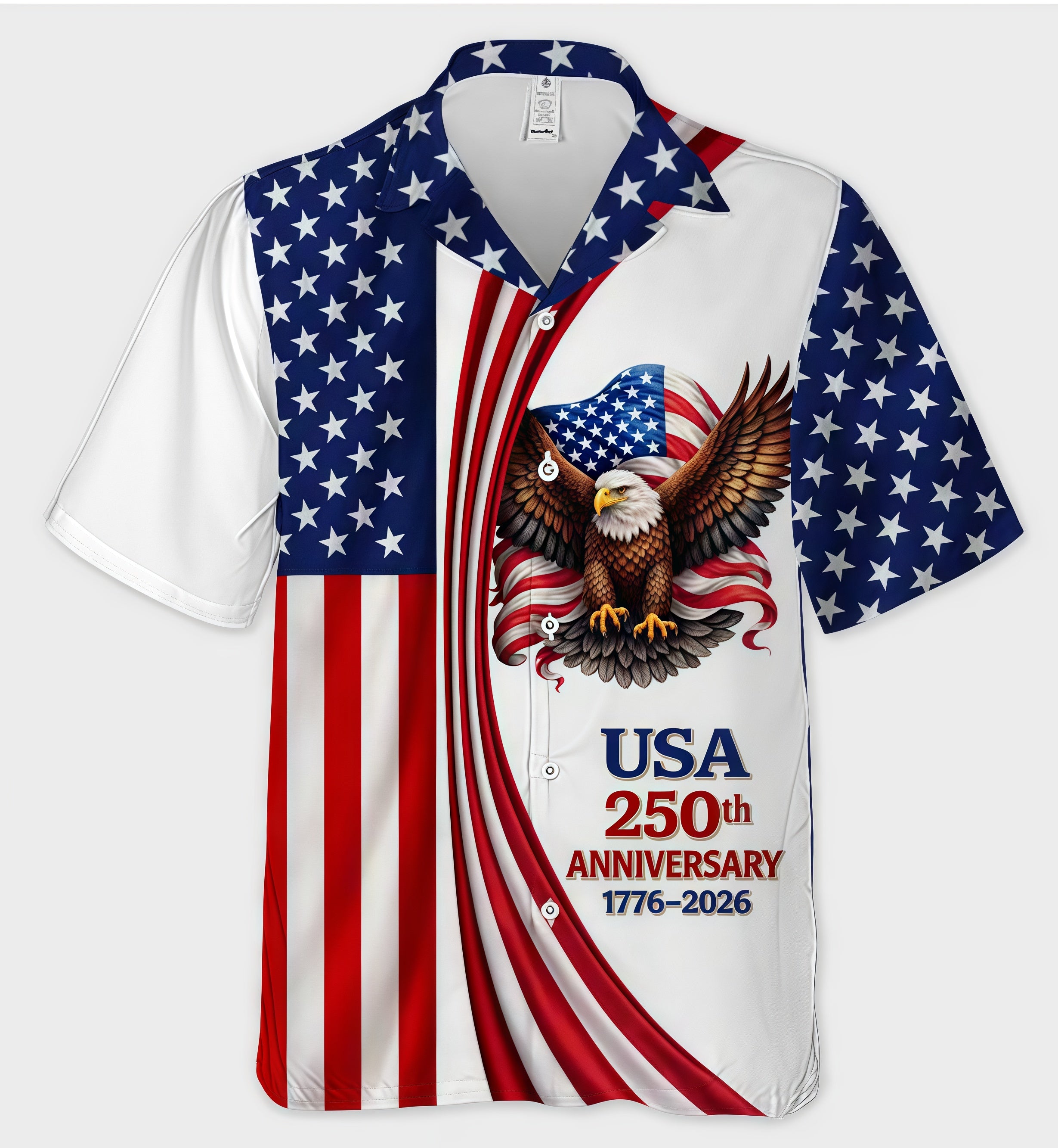 USA 250th Anniversary 1776‑2026 Eagle American Flag Patriotic Shirt