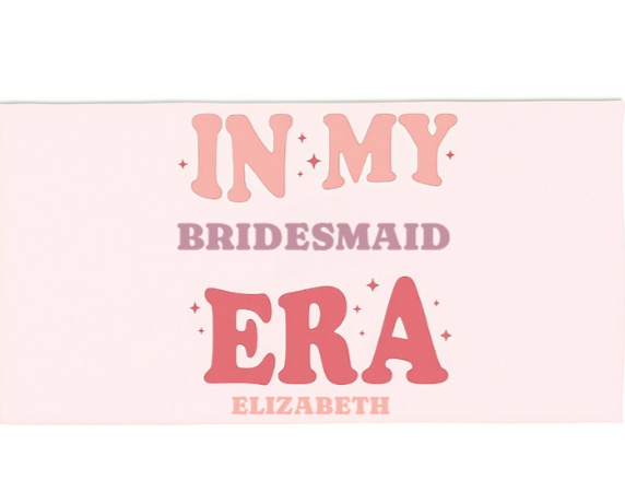 In My Bridal Party Era Personalized 30x60 Beach Towel