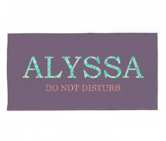 Girl's Colorful Name Personalized 30x60 Beach Towel