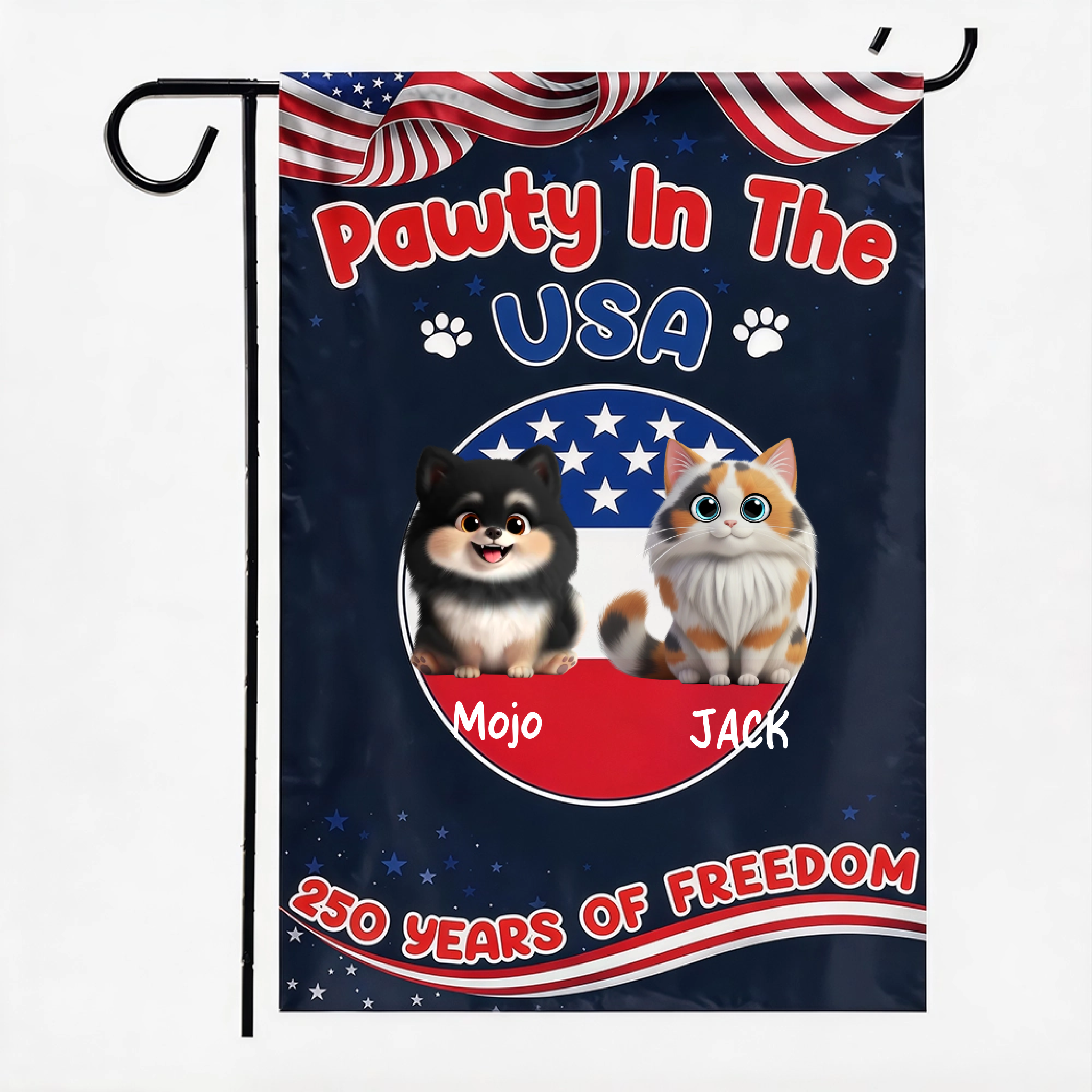 Custom Pet Flag - Personalized America 250th Anniversary Gifts