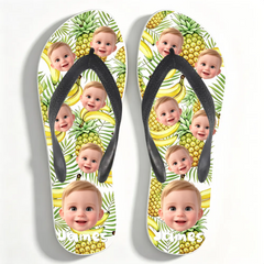 Customized flip-flops and mules - Personalize your photos - Perfect for vacation and casual wear