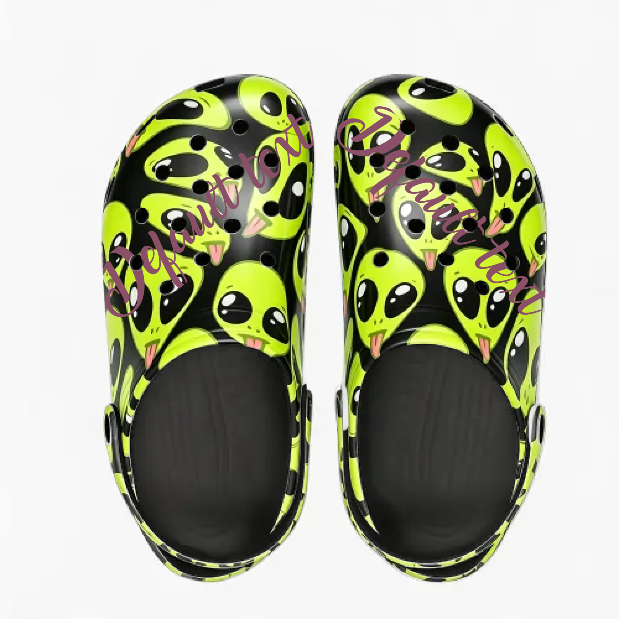 Personalized Content - Customized Fun Alien Print Sneakers