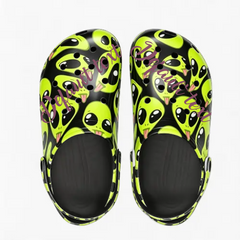 Personalized Content - Customized Fun Alien Print Sneakers