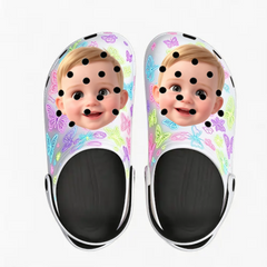 Upload Photos to Customize Y2K Style Printed Casual Slippers - Custom Gift for Goth and Y2K Lovers