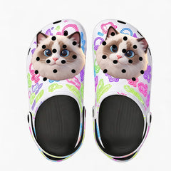 Upload Photos to Customize Y2K Style Printed Casual Slippers - Custom Gift for Goth and Y2K Lovers