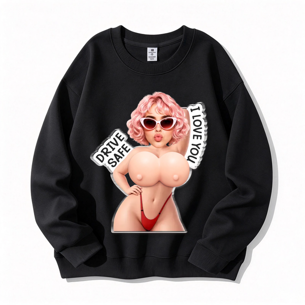 Customized sweatshirt featuring a sexy and humorous couple image- Personalized Anniversary Wedding Gifts For Husband And Wife, Him And Her - Come Home To Me