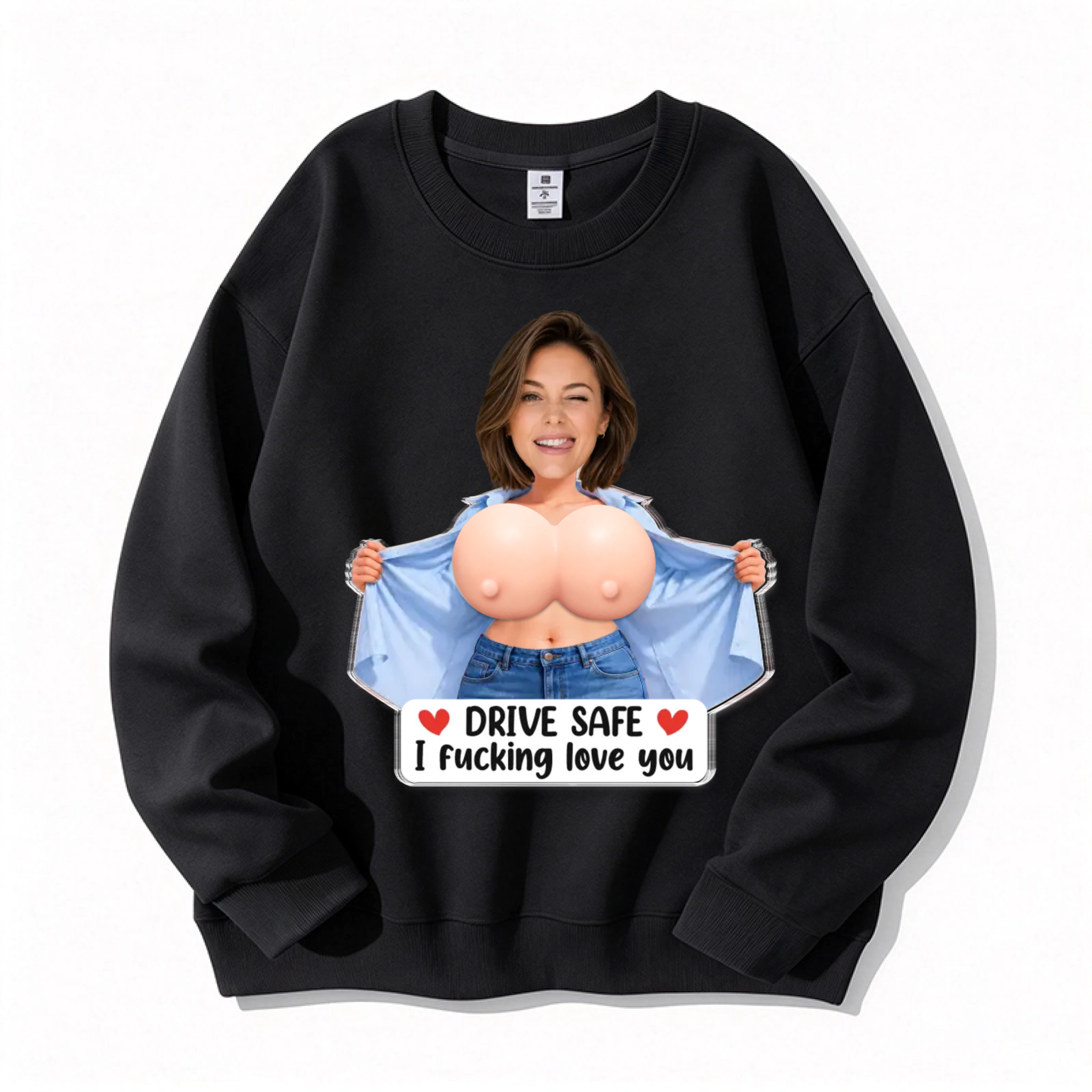 Customized Sexy & Humorous Couple Avatars on Personalized Hoodie