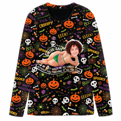 Customized Halloween pajamas - featuring sexy and humorous couple images