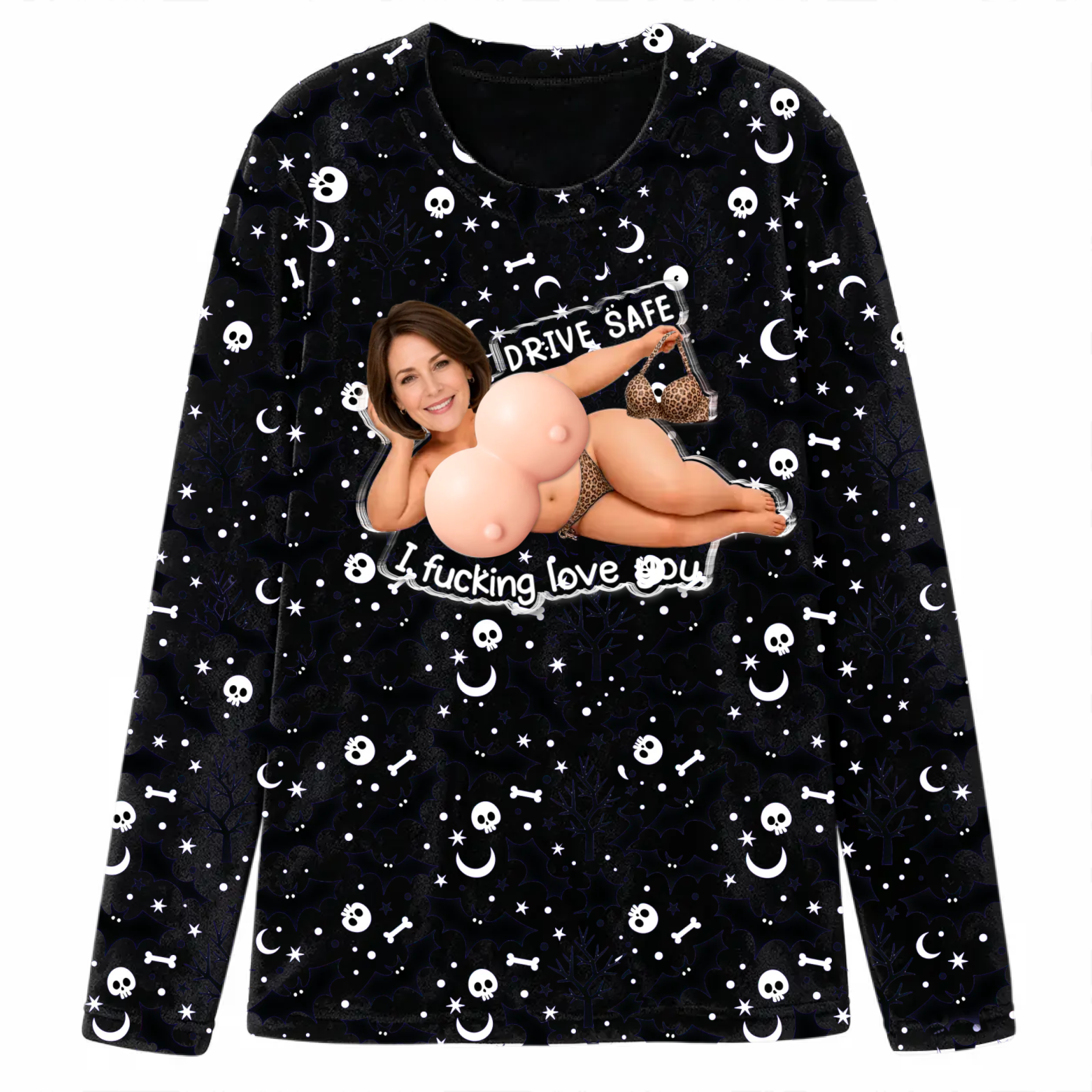 Fashionable, sexy and customizable couple pajamas - Halloween couple gift