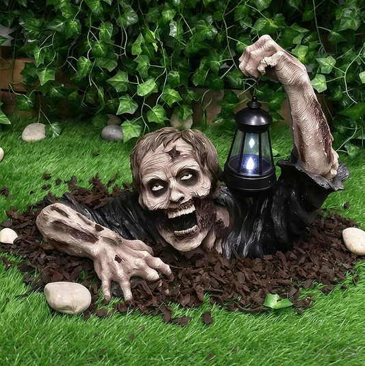 Halloween terror zombie lantern decoration for the courtyard - creating an eerie atmosphere