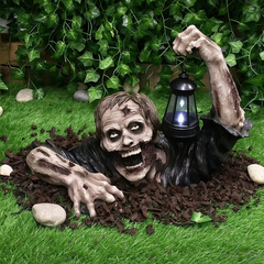 Halloween terror zombie lantern decoration for the courtyard - creating an eerie atmosphere