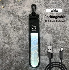 LED Backpack Safety Light, Rechargeable Glowing Hanging Light with USB Cable