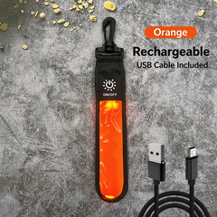 LED Backpack Safety Light, Rechargeable Glowing Hanging Light with USB Cable