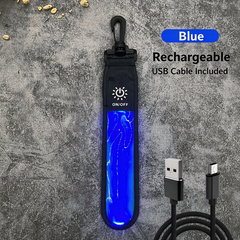 LED Backpack Safety Light, Rechargeable Glowing Hanging Light with USB Cable