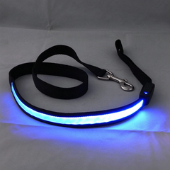 USB rechargeable LED dog leash, a safety light for night walking dog chain, suitable for all sizes of pets
