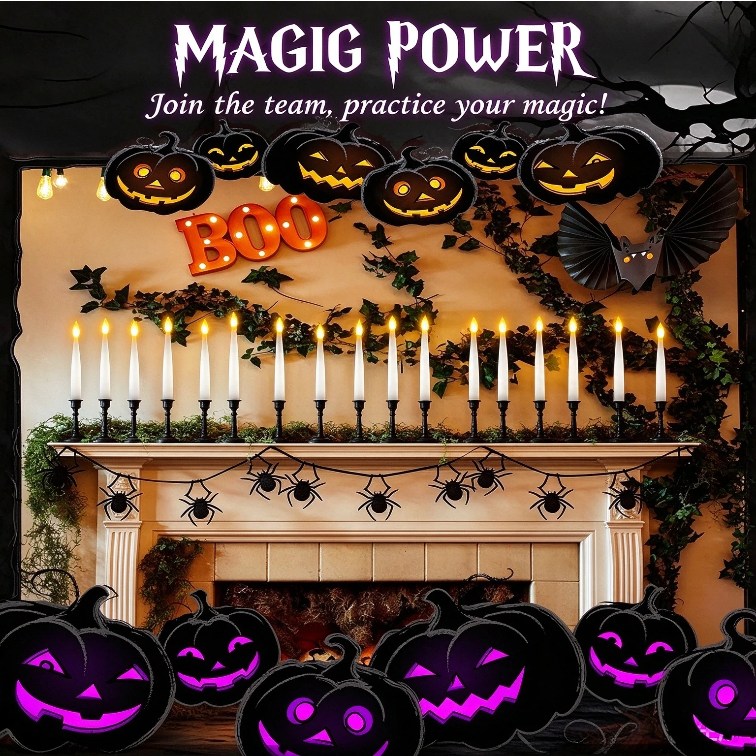 Floating remote control candle lamp - LED imitation candle. Suitable for Halloween and Christmas decorations.