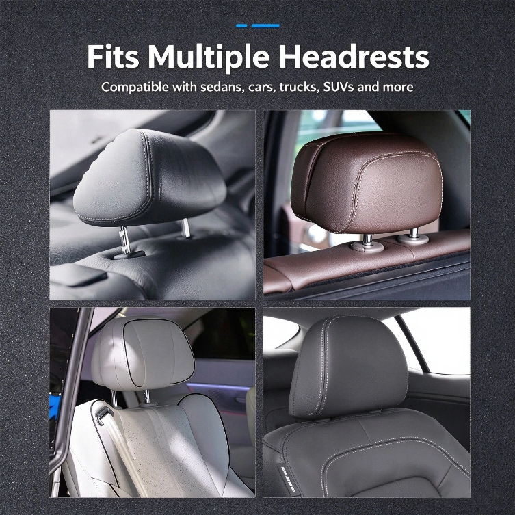 Halloween Grim Reaper Car Headrest Covers Universal Fit Scary Hooded Face