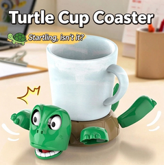 Surprise Pop-up Turtle Prank Cup Coaster, Funny Scare Toy