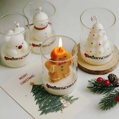 Holiday Cuties: Christmas Bubble Candles in a Glass — Gift-Ready