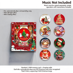 Christmas NFC music fridge magnet creative gift music player 9 CD discs magnetic decoration
