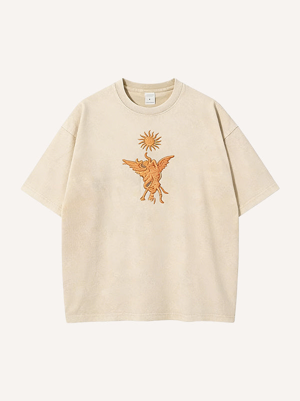 Even the Stars Despise You Printed Washed Short Sleeve