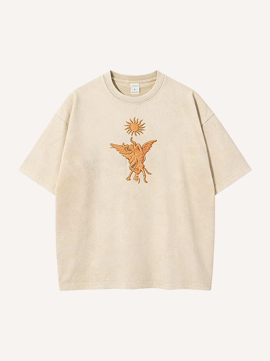 Even the Stars Despise You Printed Washed Short Sleeve