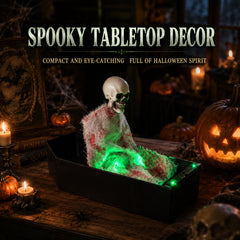 Halloween voice-controlled coffin skeleton motion props