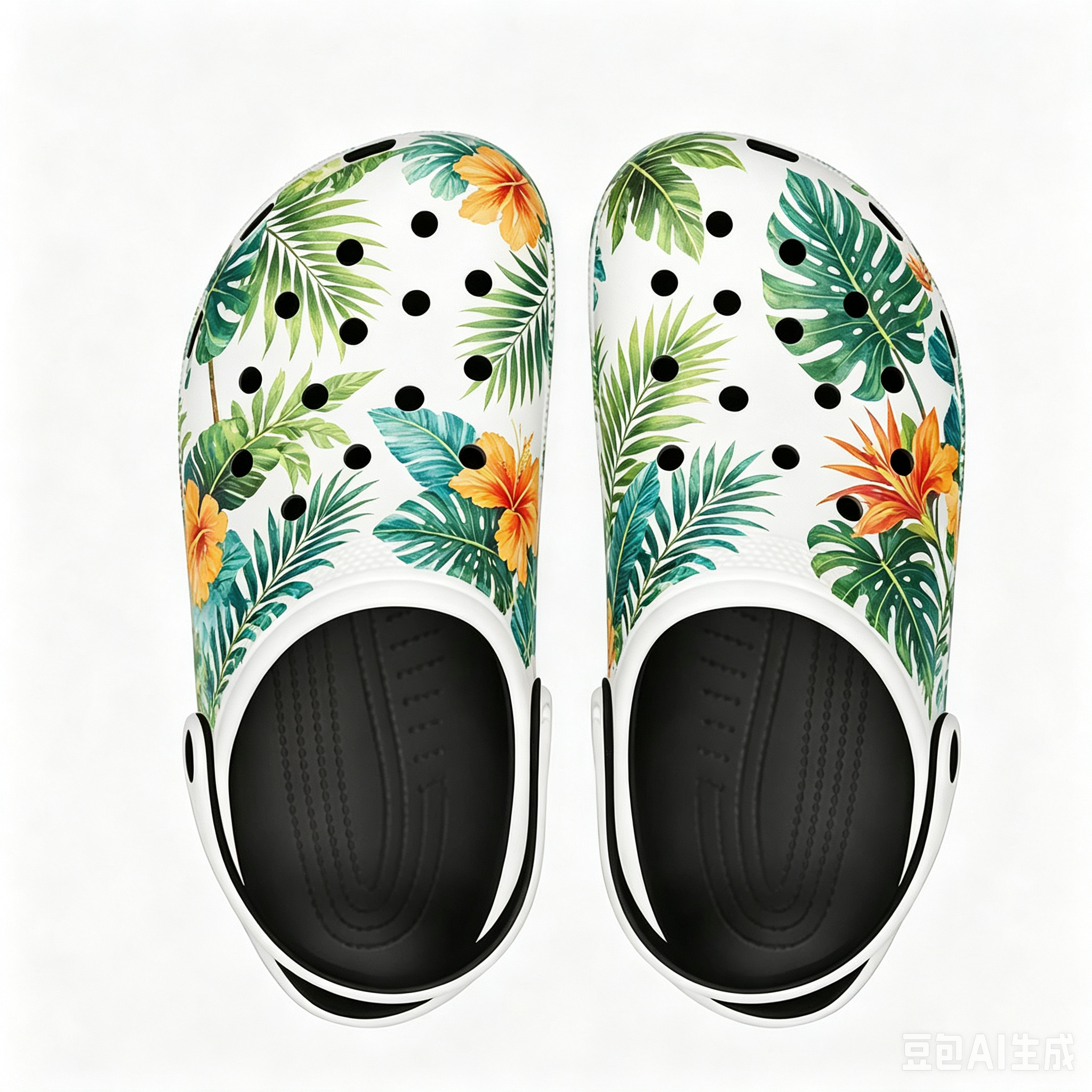 Personalized Photos - Customized Hawaiian Print Sneakers - Perfect for Vacation and Leisure
