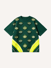 All-Seeing Eye Pattern Graphic T-Shirt