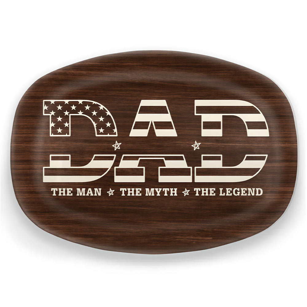 Like The Strength Of An Army - Family Personalized Custom Platter - Father's Day, Gift For Dad, Grandpa