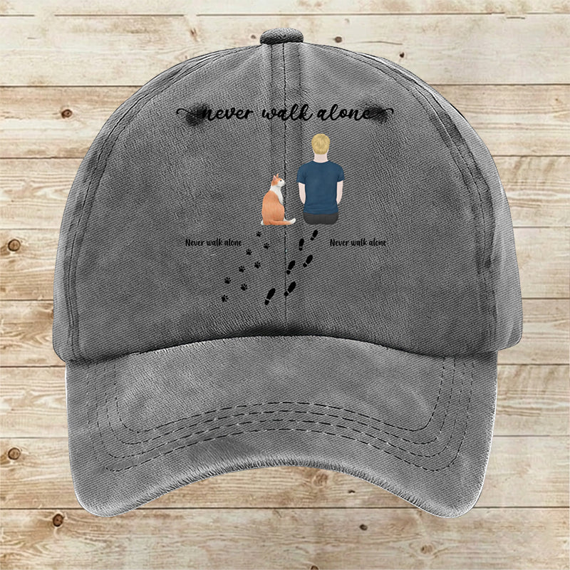 Custom Never walk alone Cap