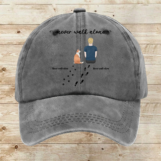 Custom Never walk alone Cap