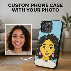 Personalized Keepsake Phone Case - Custom Picture & Name DIY Gift for Loved Ones - Create Your Own Memorable Photo Cover