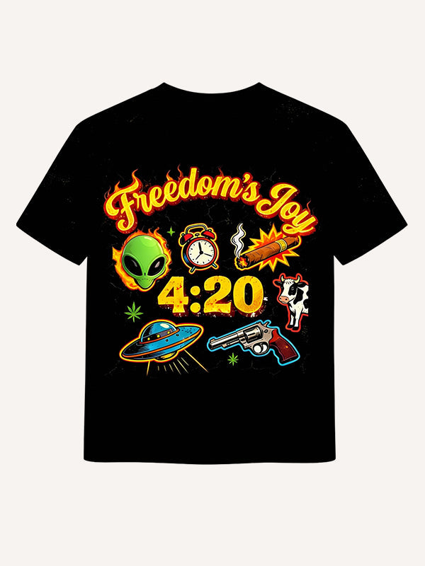 Trendy Flame Personalized 420 Theme Short Sleeve